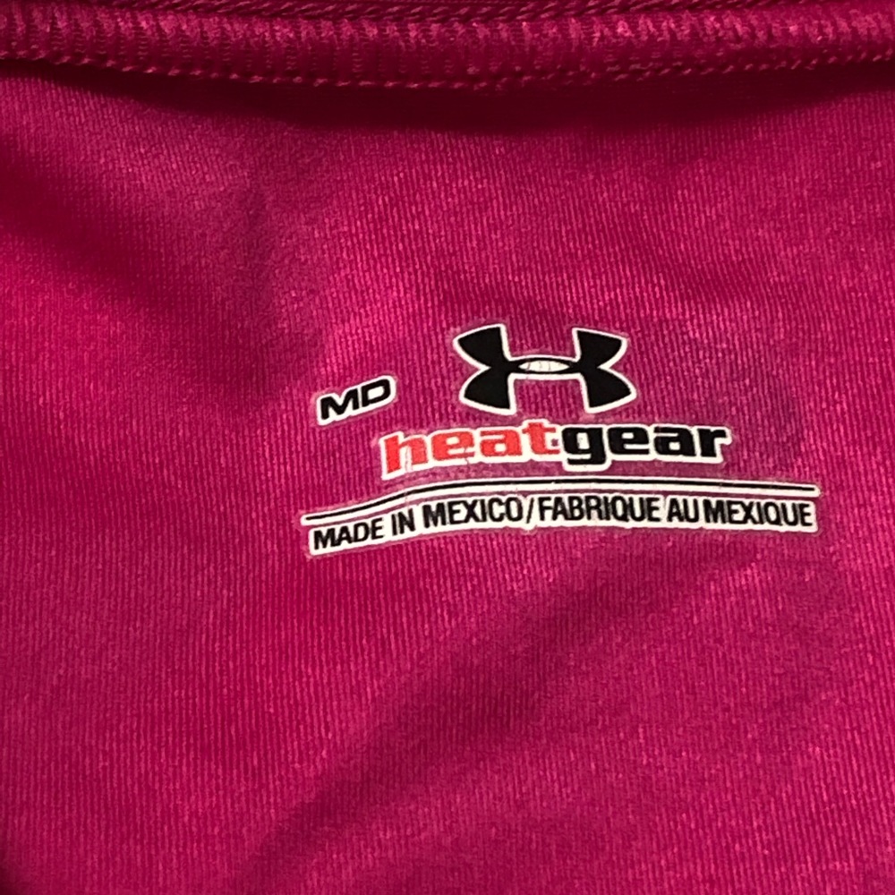 Under Amour Compression Workout Tank Top Magenta/Deep Pink Size Medium —#029 - Picture 3 of 13